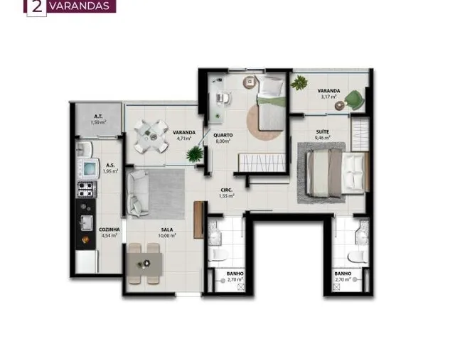 Imagem 16: Lançamento Alto Padrão, Apartamento 2 Quartos, Jockey de Itaparica, Vila Velha-Es