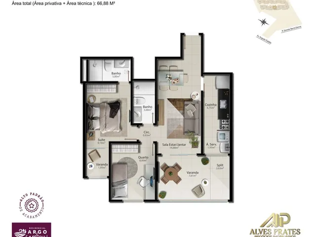 Imagem 9: Apartamento 02 Quartos Alto Padrão Jardim Camburi