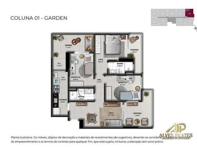 Imagem 11: Apartamento 2 e 3 Quartos de Alto Padrão Á Venda em Jockey de Itaparica, Vila Velha