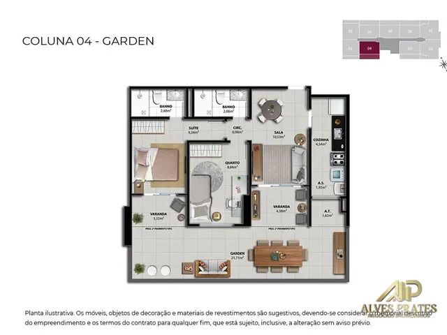 Imagem 14: Apartamento 2 e 3 Quartos de Alto Padrão Á Venda em Jockey de Itaparica, Vila Velha