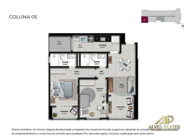 Imagem 4: Apartamento 2 e 3 Quartos de Alto Padrão Á Venda em Jockey de Itaparica, Vila Velha