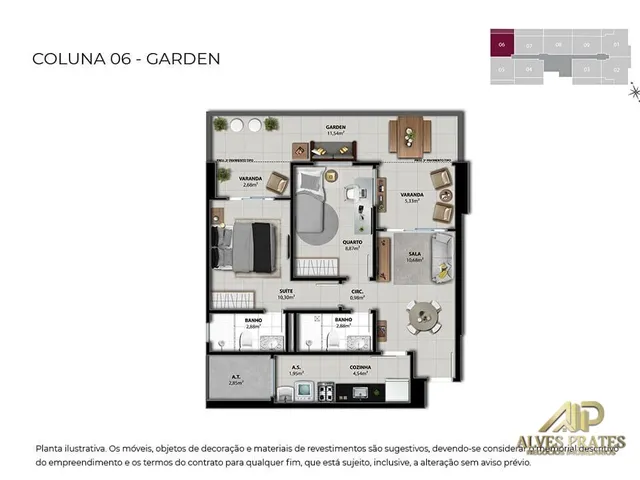Imagem 12: Apartamento 2 e 3 Quartos de Alto Padrão Á Venda em Jockey de Itaparica, Vila Velha