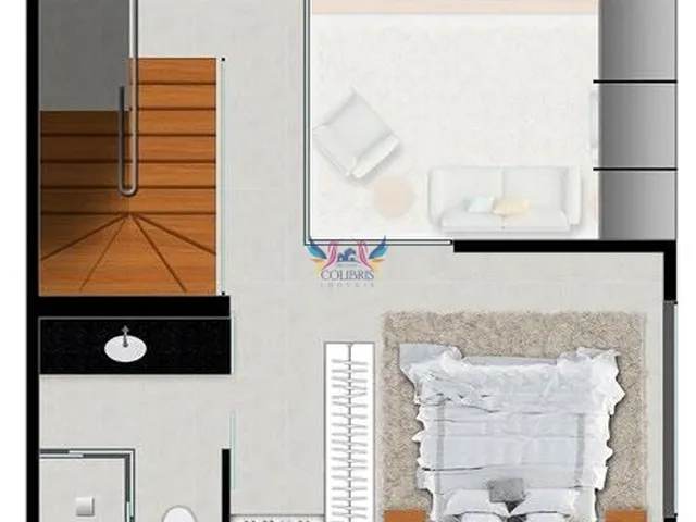 Imagem 4: Duplex Apartamento com 1 dormitório