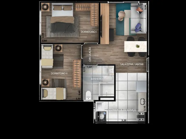 Imagem 2: Apartamento na Vila Toscana