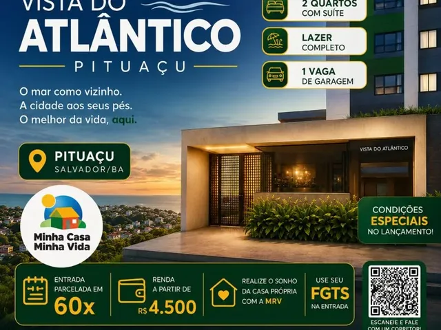 Imagem: Apartamento MRV em Pituaçu vista do Atlantico
