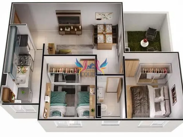 Imagem 2: Apartamento com sacada