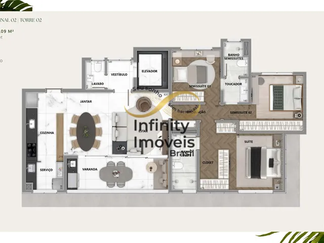 Imagem 5: Apartamento À Venda no Bairro Vale do Sereno - Nova Lima/Mg