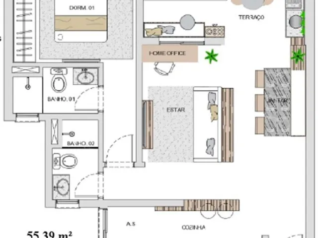 Imagem 8: 0 Apartamento com 2 dormitórios