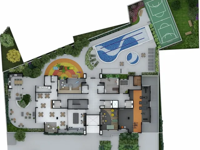 Imagem 14: Apartamento Alto Padrão 105 M² - 3 Dormitórios Sendo 2 Suítes - 2 Vagas À Venda no Bairro Vila Assunção - Santo André/Sp