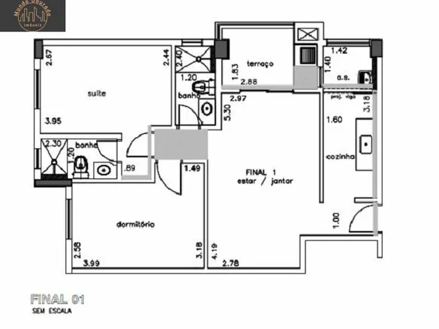 Imagem 15: Apartamento Duetto Fundação