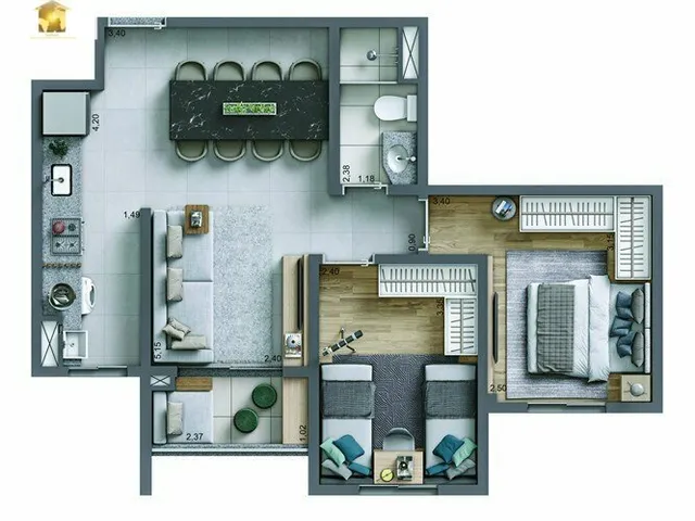 Imagem 15: 0 Apartamento com 3 dormitórios