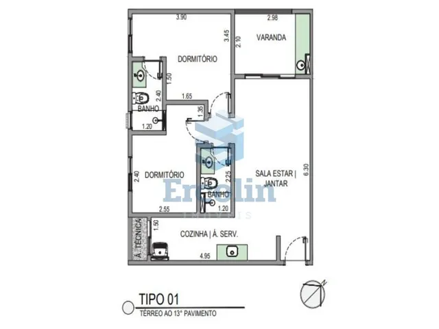 Imagem 13: Normal,Apartamento em Sorocaba - São Paulo, Jardim Maria do Carmo