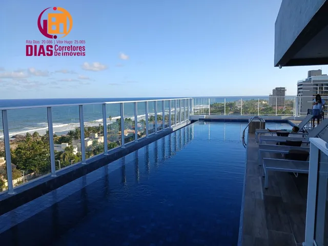 Imagem 3: Vendo Lindo Apartamento mobiliado e decorado com 43m2, vista mar 1/4, sendo suite, vaga