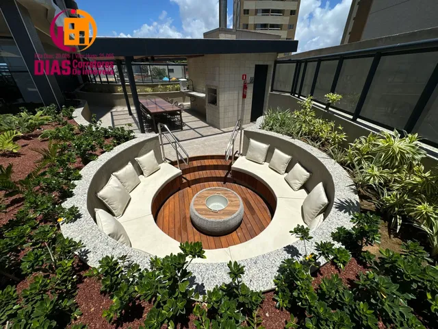 Imagem 6: Vendo lindo Apartamento mobiliado e decorado varanda panorâmica para mar com 1/4