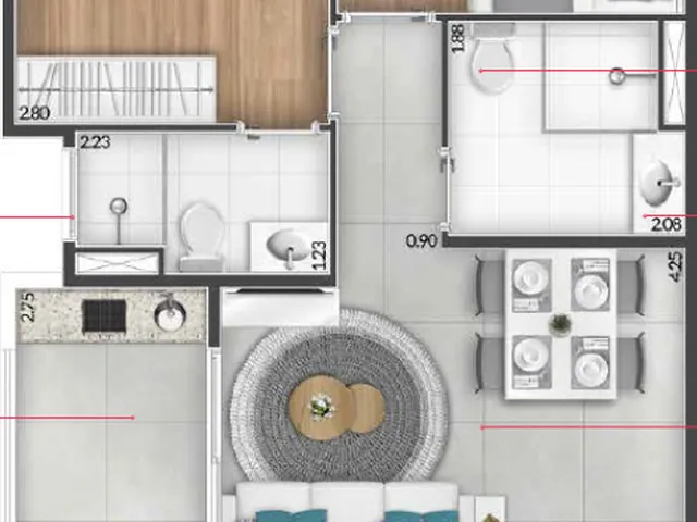 Imagem 3: Mondo Residencial - Apartamento em Baeta Neves, São Bernardo do Campo/Sp
