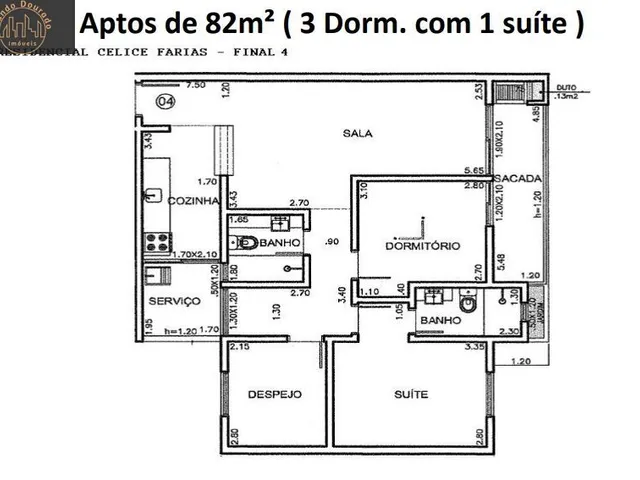 Imagem 8: Apartamento 82M² 03 Dorms Sendo 01 Suíte em Sbc