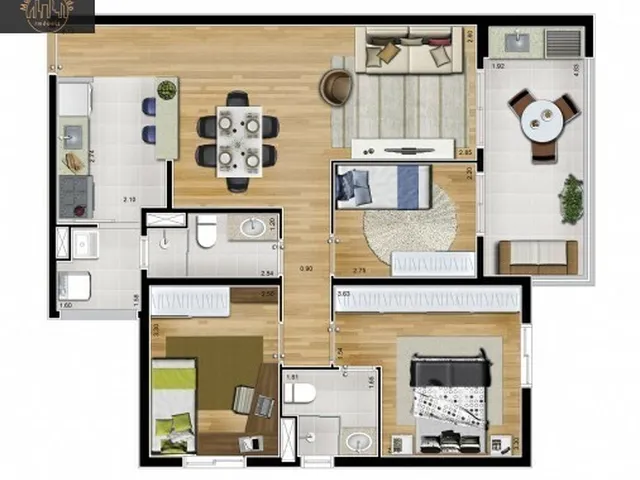 Imagem 3: Apartamento em Jardim do Mar, São Bernardo do Campo/Sp