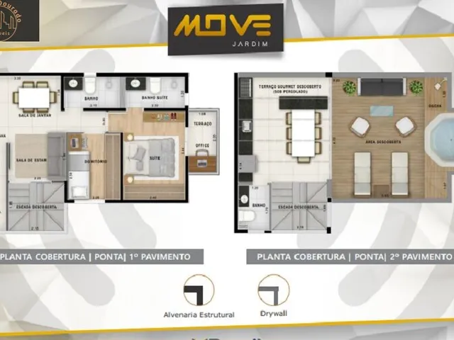 Imagem 7: Cobertura 93 M² Arquitetura Moderna - 2 Dormitórios Sendo 1 Suíte - 1 Vaga À Venda no Bairro Jardim - Santo André/Sp