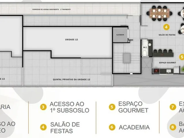 Imagem 3: Cobertura 93 M² Arquitetura Moderna - 2 Dormitórios Sendo 1 Suíte - 1 Vaga À Venda no Bairro Jardim - Santo André/Sp