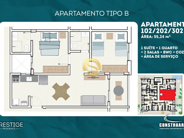 Imagem 5: Apartamento no Bairro da Liberdade com Varanda
