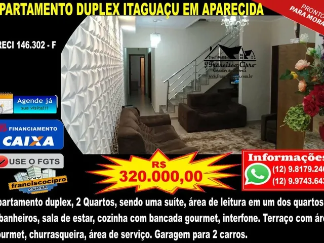 Imagem: Apartamento-Duplex-Para-Venda-Em-Itaguacu-Aparecida-Sp
