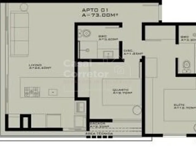 Imagem 13: INCRÍVEL APARTAMENO DE 2 DORMITÓRIOS SENDO 1 SUÍTE