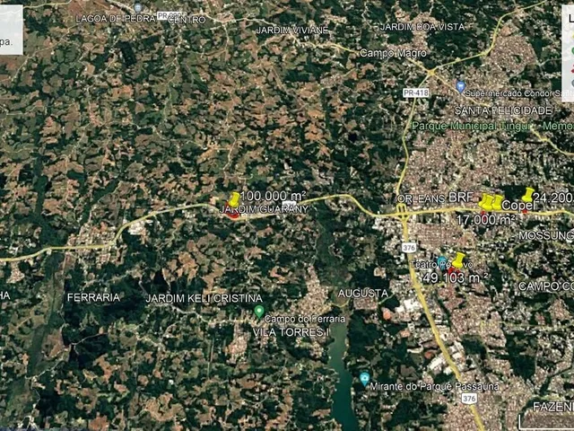 Imagem 2: Terreno de 100.000 M² À Venda - Br 277 Entre Curitiba e Campo Largo