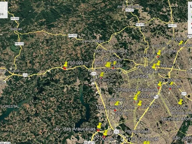 Imagem 4: Terreno de 100.000 M² À Venda - Br 277 Entre Curitiba e Campo Largo
