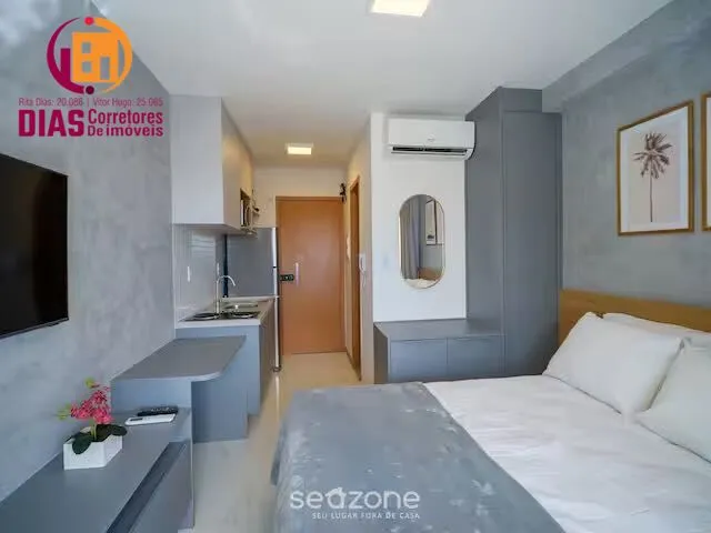 Imagem 12: Vendo Apartamento Studio Vista Mar Mobiliado e Decorador por Decorador Renomado em Condomínio com Total Infraestrutura