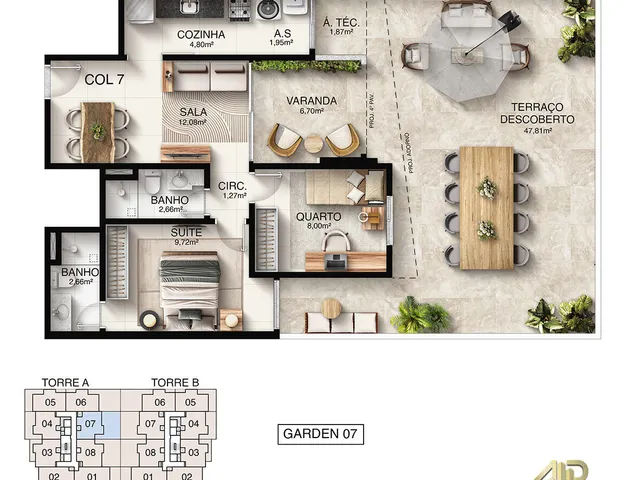 Imagem 11: Apartamento 02 Quartos Alto Padrão em Jardim Camburi, Vitória/Es