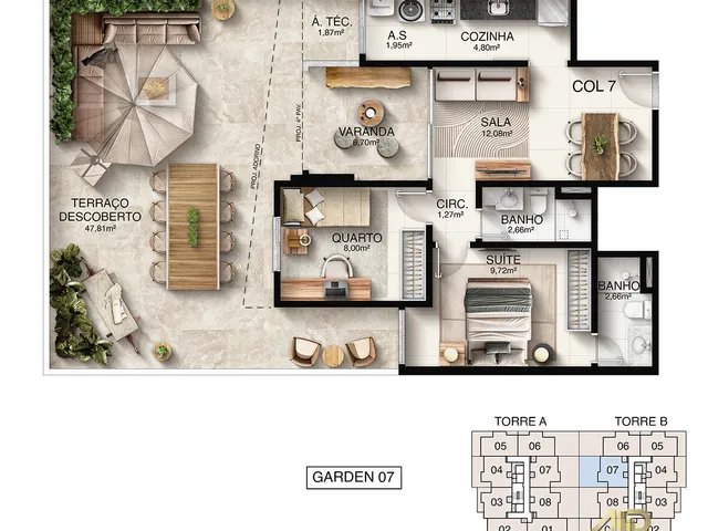 Imagem 9: Apartamento 02 Quartos Alto Padrão em Jardim Camburi, Vitória/Es