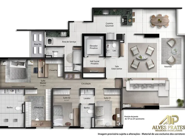 Imagem 13: Apartamento 4 Suítes Alto Padrão em Enseada do Suá, Vitoria Es