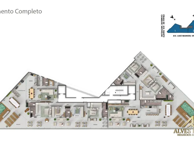 Imagem 14: Apartamento 3 e 4 Quartos Alto Padrão À Venda no Bairro Jardim Camburi - Vitória/Es