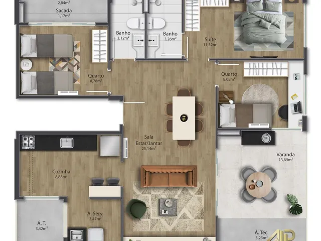 Imagem 8: Lançamento Apartamento Alto Padrão em Praia de Itaparica Vila Velha Es