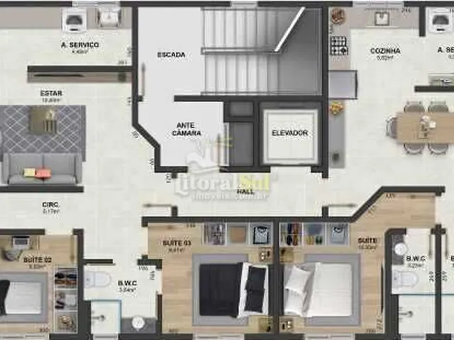 Imagem 3: Apartamentos de 2 a 4 Dormitórios com Área Social Completa