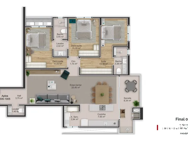 Imagem 3: 0 Apartamento com 3 dormitórios