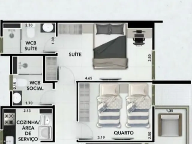 Imagem 2: Apartamento À Venda no Bairro Bessa - João Pessoa/Pb