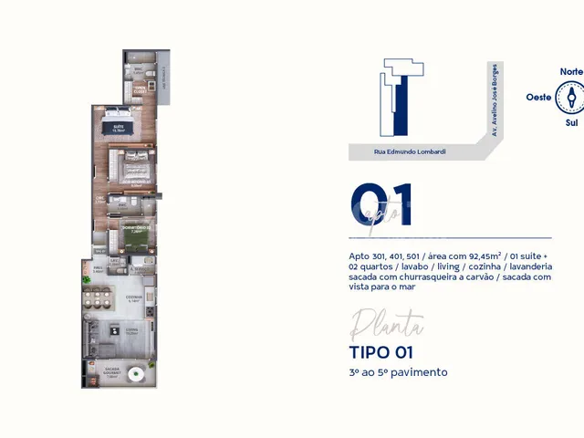 Imagem 3: Apartamento à venda no bairro Tabuleiro - Barra Velha/SC
