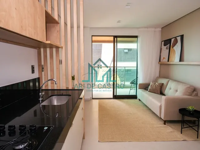 Imagem: Apartamento Quarto e Sala, Vista Mar, Mobiliado