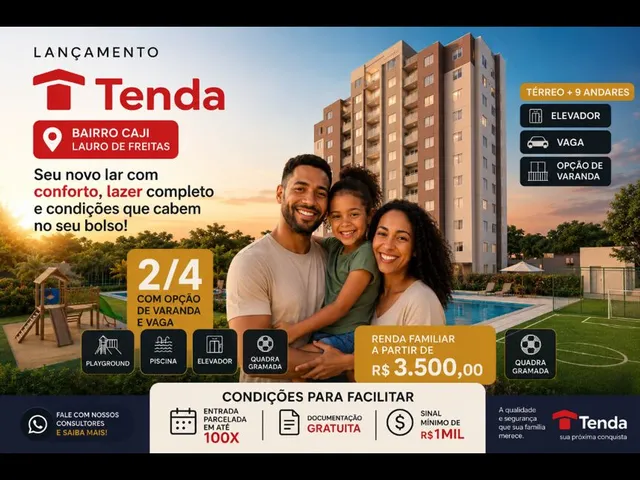 Imagem 2: Tenda em Lauro no residencial Vila Santiago Apartamento à venda no bairro Quintas do