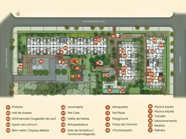 Imagem 12: Plano e Raízes das Mercês Marques de Lages | Construção | 24 Metros | 01 Suíte | com Varanda