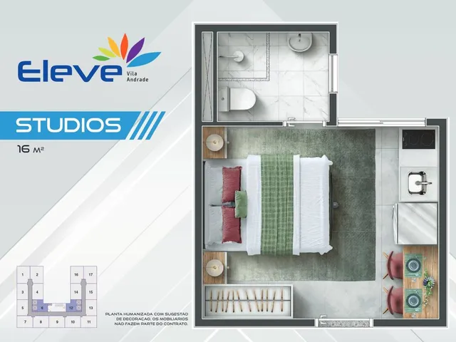 Imagem 9: Eleve Vila Andrade | Ts Engenharia | Construção | 33 Metros | 02 Dormitórios