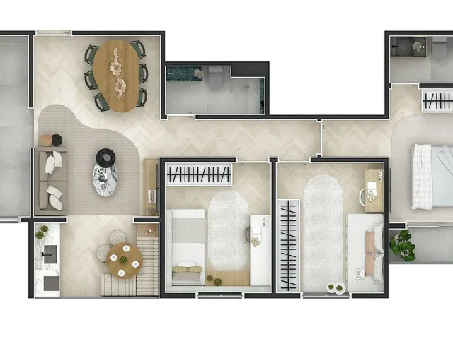 Imagem 5: Sense Residencial Construtora Habras Construção 71 metros 03 dormitórios