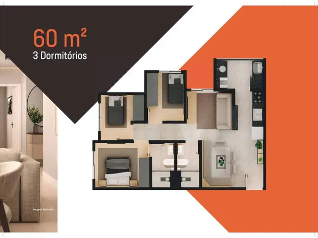 Imagem 8: Residencial Mooca Construtora Jamile Construção 60 metros 03 dormitórios