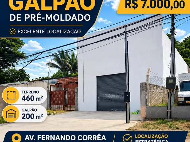 Imagem: Galpão Comercial na Avenida Fernando Correia