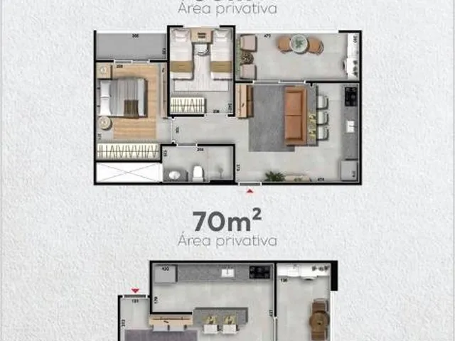 Imagem 8: Apartamento à venda em Cuiabá-MT, Bosque da Saúde: 2 quartos, 1 suíte, 1 sala, 2