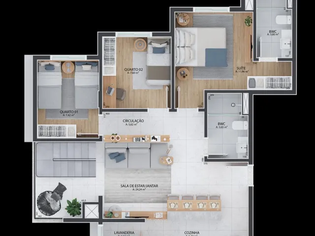 Imagem 8: Apartamento para Venda em Curitiba / PR no bairro Seminário