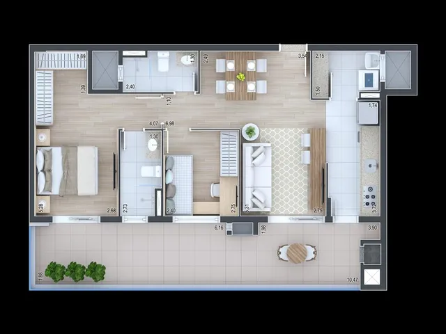 Imagem 4: Apartamento para Venda em Curitiba / PR no bairro Água Verde