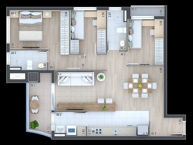 Imagem 6: Apartamento para Venda em Curitiba / PR no bairro Água Verde