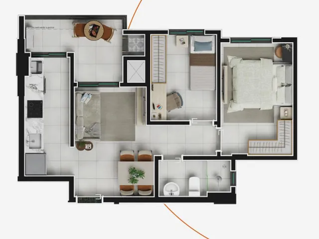 Imagem 9: Apartamento para Venda em Curitiba / PR no bairro Capão Raso